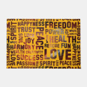 Spirit Affirmations of life UNIVERSE + your backg. Deurmat (Voorkant)