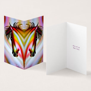 Spirit - AI Fantasy Art Print Horse Kaart