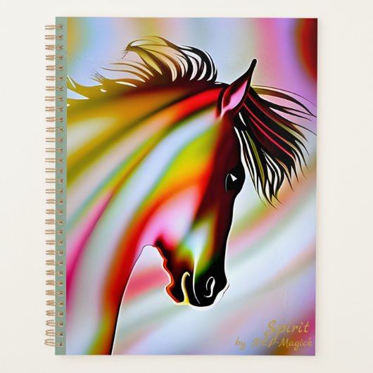 Spirit - AI Fantasy Art Print Horse Planner (Voorkant)