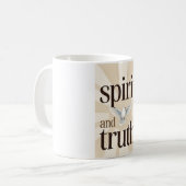 Spirit and Truth Christian Coffee Mug Koffiemok (Voorkant links)