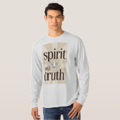 Spirit and Truth Christian Men's Long Sleeve Tee T-shirt (Voorkant volledig)