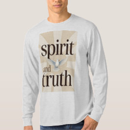 Spirit and Truth Christian Men's Long Sleeve Tee T-shirt