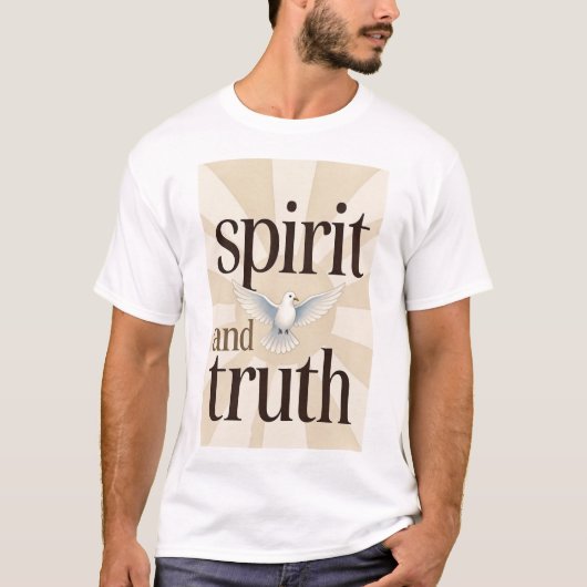 Spirit and Truth Christian Men's Tee Shirt (Voorkant)