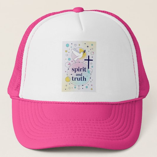 Spirit and Truth Christian Women's Trucker Hat Pet (Voorkant)