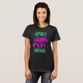 Spirit Animal Bear Lover Comfort Cute Pink Animals T-shirt (Voorkant volledig)