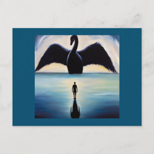 Spirit Animal Black Swan 1 Briefkaart