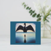 Spirit Animal Black Swan 1 Briefkaart (Staand voorkant)