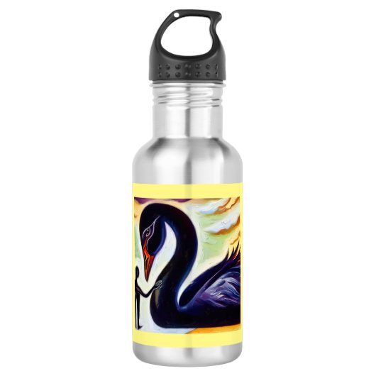 Spirit Animal Black Swan 3 Waterfles (Voorkant)