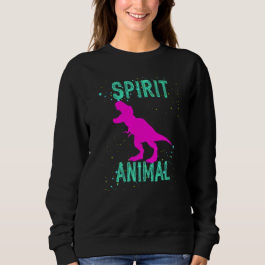 Spirit Animal Dinosaur Lover Animals Comfort Cute  Trui (Voorkant)