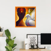 Spirit Animal Dove 4 Poster (Thuiskantoor)