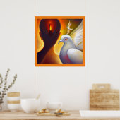 Spirit Animal Dove 4 Poster (Keuken)