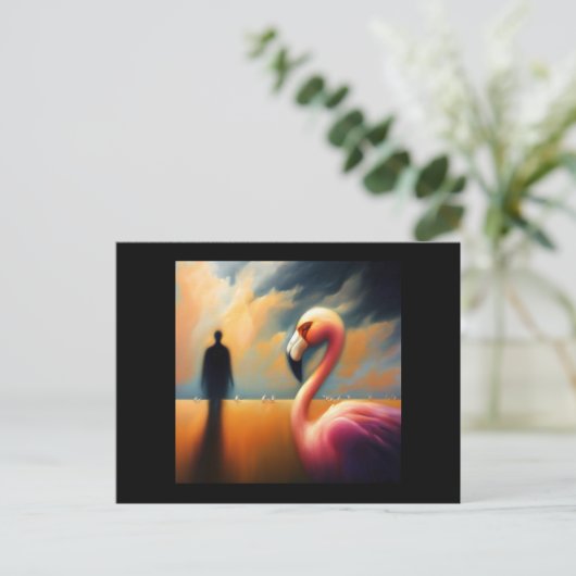 Spirit Animal Flamingo 1 Briefkaart (Staand voorkant)