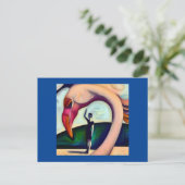 Spirit Animal Flamingo 3 Briefkaart (Staand voorkant)