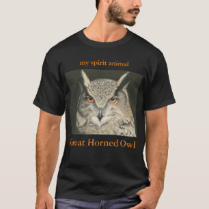Spirit Animal Great Horned Owl T-shirt