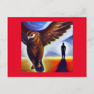 Spirit Animal Hawk 3 Briefkaart