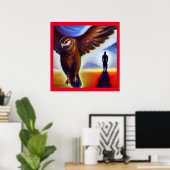 Spirit Animal Hawk 3 Poster (Thuiskantoor)