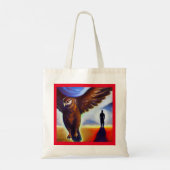 Spirit Animal Hawk 3 Tote Bag (Achterkant)