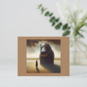 Spirit Animal Hippopotamus 1 Briefkaart (Staand voorkant)