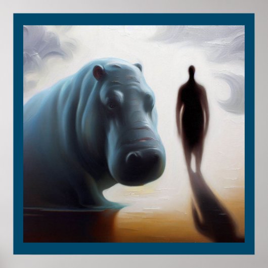 Spirit Animal Hippopotamus 3 Poster (Voorkant)