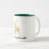 Spirit Animal Hirsch Tweekleurige Koffiemok (Voorkant rechts)