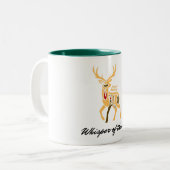 Spirit Animal Hirsch Tweekleurige Koffiemok (Voorkant links)