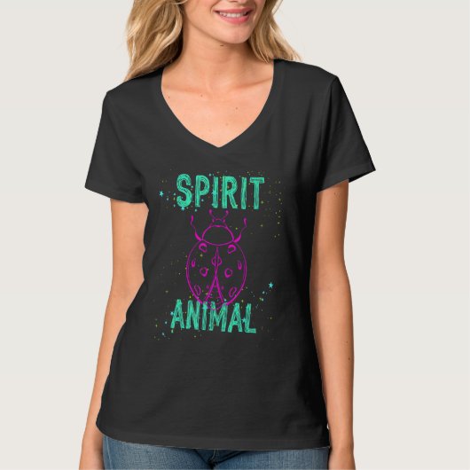 Spirit Animal Ladybug Lover Pink Animals Comfort C T-shirt (Voorkant)