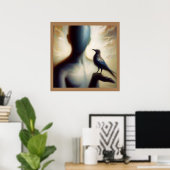 Spirit Animal Mockingbird 2 Poster (Thuiskantoor)