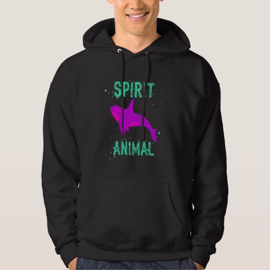 Spirit Animal Orca Whale Lover Animals Comfort Cut Hoodie (Voorkant)