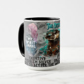 "Spirit Animal" Otter Jan - Feb Coffee Mok (Voorkant links)