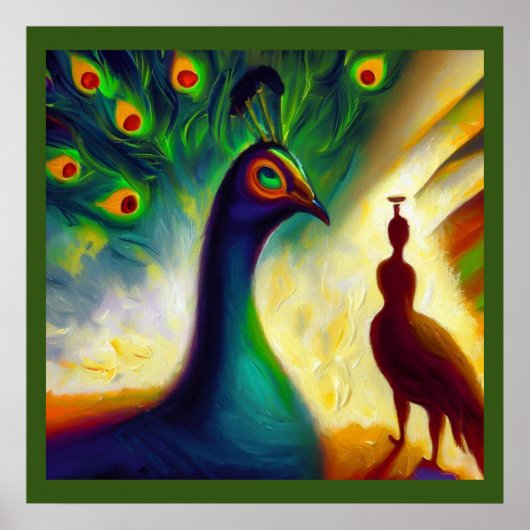 Spirit Animal Peacock 3 Poster (Voorkant)