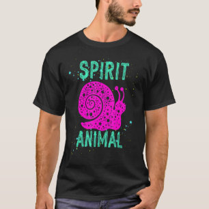 Spirit Animal Slak Roze Dieren Comfort Cute Colo T-shirt