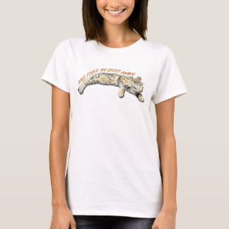 Spirit Animal, Sleepy Cat T-shirt, grappige meme T-shirt