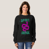 Spirit Animal Snake Lover Pink Animals Comfort Cut Trui (Voorkant volledig)