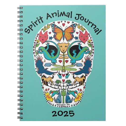 Spirit Animal Sugar Skull Notitieboek Journal (Voorkant)