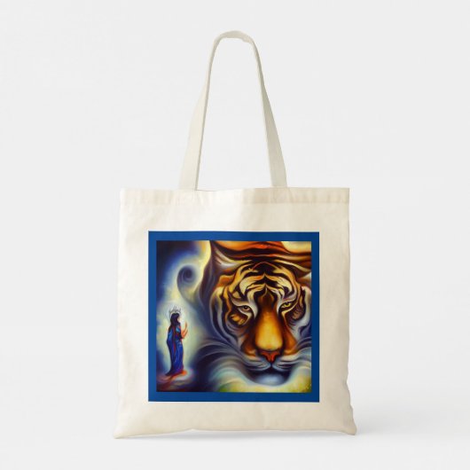 Spirit Animal Tiger 4 Canvas tas (Achterkant)
