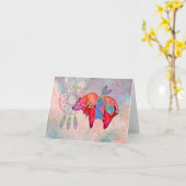 Spirit Bear Blank Notecard Kaart (Gele Bloem)