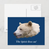 "Spirit Bear" Cadeaus Briefkaart (Voorkant / Achterkant)