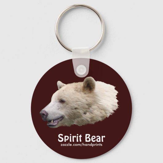 "Spirit Bear" Kermodei Beer Sleutelhanger (Voorkant)