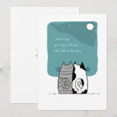 Spirit Big as the Sky Pet Loss Cat Feestdagenkaart (Voorkant / Achterkant)