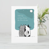 Spirit Big as the Sky Pet Loss Cat Feestdagenkaart (Staand voorkant)