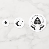 Spirit Board Celestial Black & White Halloween Confetti (Voorkanten)