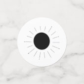 Spirit Board Celestial Black & White Halloween Confetti (Kleine voorkant)