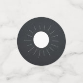 Spirit Board Celestial Black & White Halloween Confetti (Kleine voorkant)