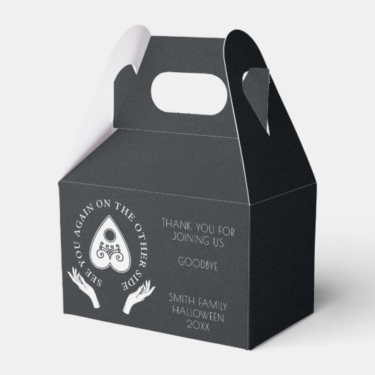 Spirit Board Celestial Black & White Halloween Fav Bedankdoosjes (Voorkant Zijde)