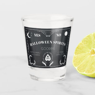 Spirit Board Celestial Black & White Halloween Shot Glas