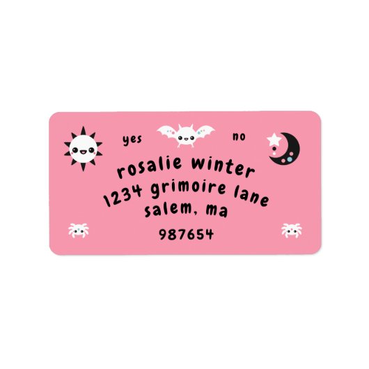 Spirit Board Etiket (Voorkant)