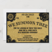 Spirit Board Gothic Halloween bruiloft en douche Kaart (Voorkant)