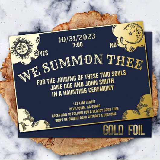 Spirit Board Gothic & Halloween bruiloft of douche Folie Uitnodiging