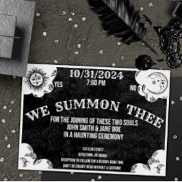 Spirit Board Gothic Halloween Wedding of Shower Kaart