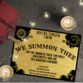 Spirit Board Gothic Halloween Wedding of Shower Kaart